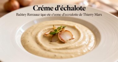 La recette : Crème d&rsquo;échalote de Thierry Marx pour sublimer vos plats gastronomiques